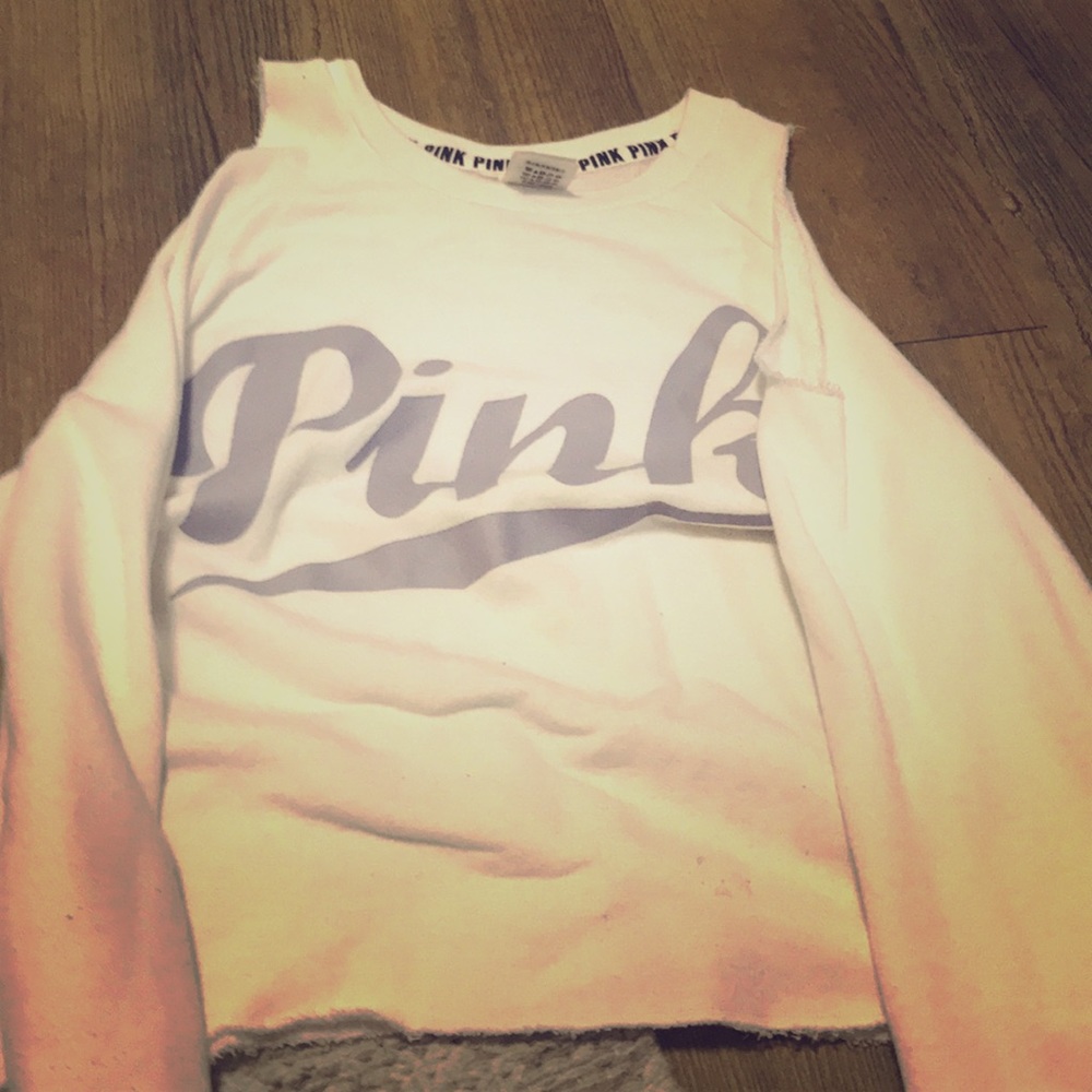 PINK Cold Shoulder Sweater